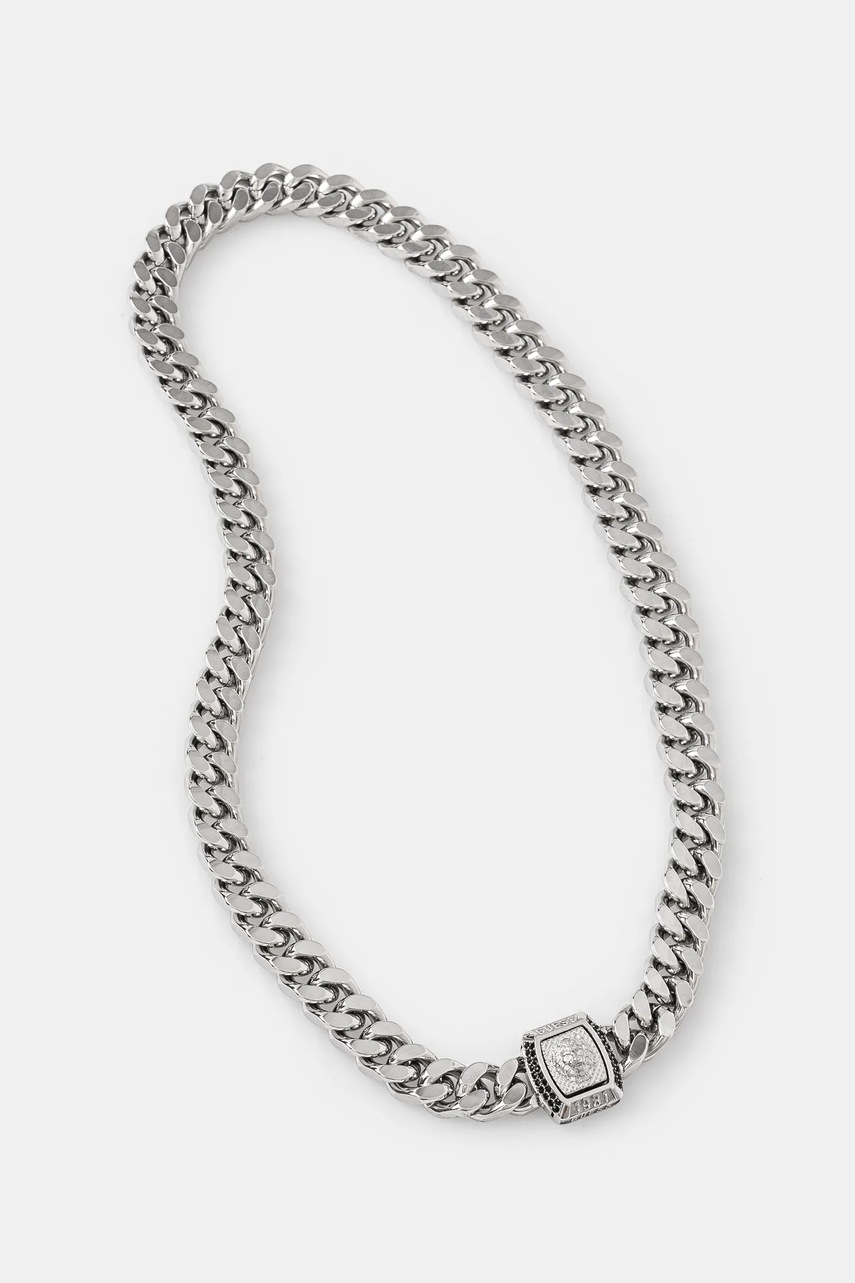 

Колие Guess LION KING JUMN05 004JW, Сребърен