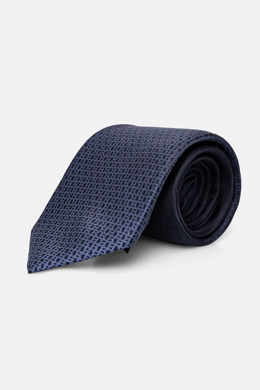 BOSS cravata de matase culoarea albastru marin, 50540026 BOSS cravata de matase culoarea albastru marin, 50540026