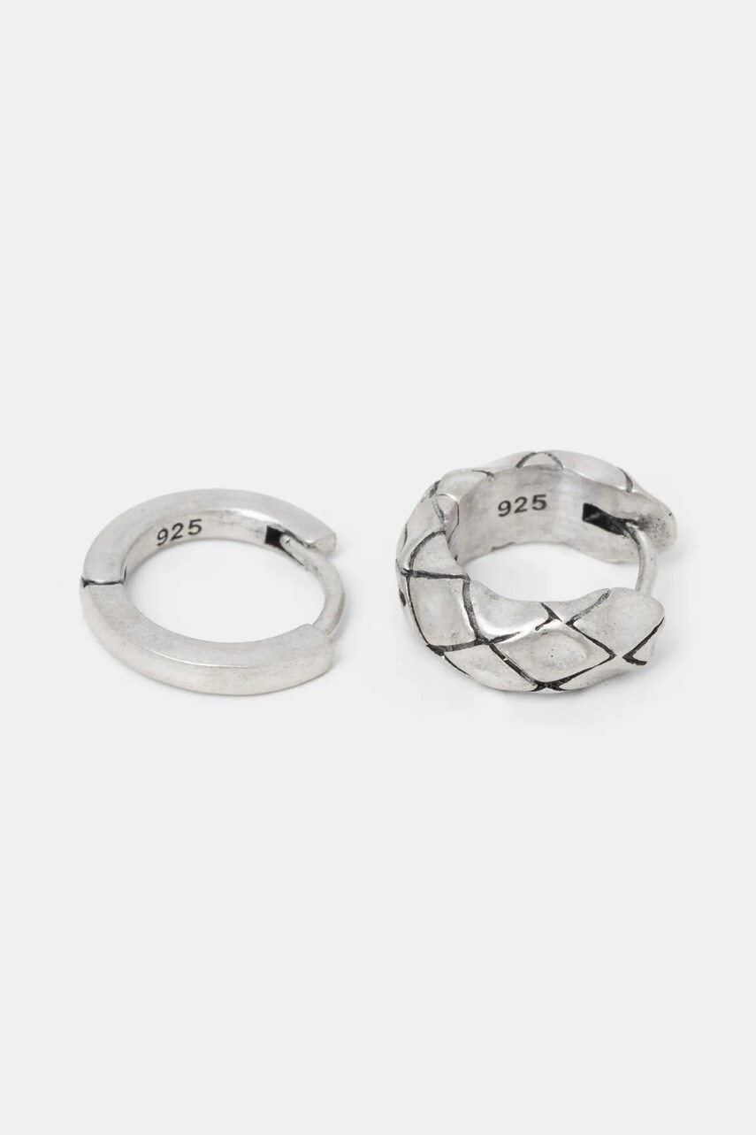 AllSaints cercei de argint 2-pack barbati, 37514793SLV041