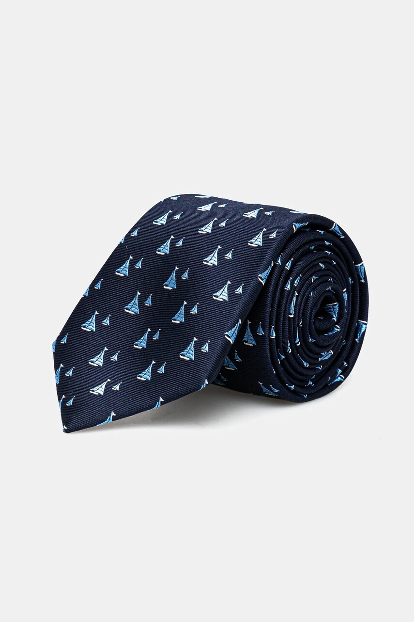 Joop! cravata de matase culoarea albastru marin, 30046720