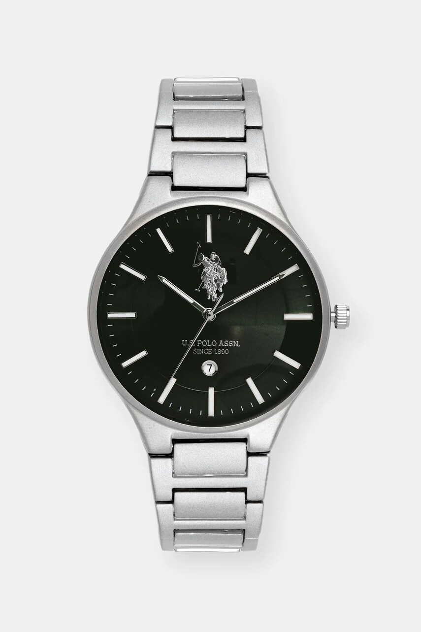 Levně Hodinky U.S. Polo Assn. JORDAN pánské, stříbrná barva, USP7182GR