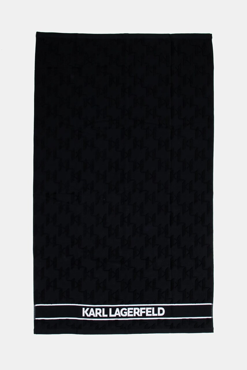 Karl Lagerfeld prosop din bumbac culoarea negru, A1W43001