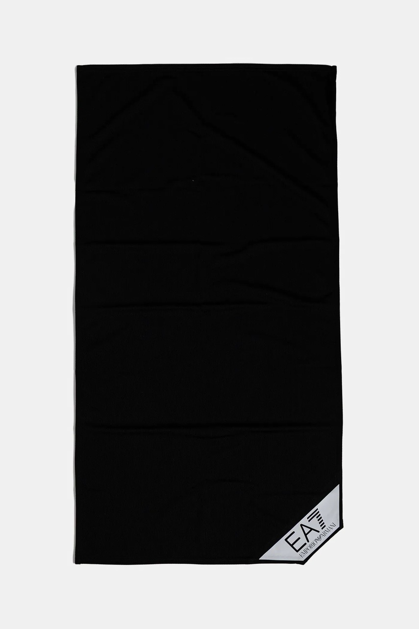 Levně Tréninkový ručník EA7 Emporio Armani černá barva, AF12975.7X000028