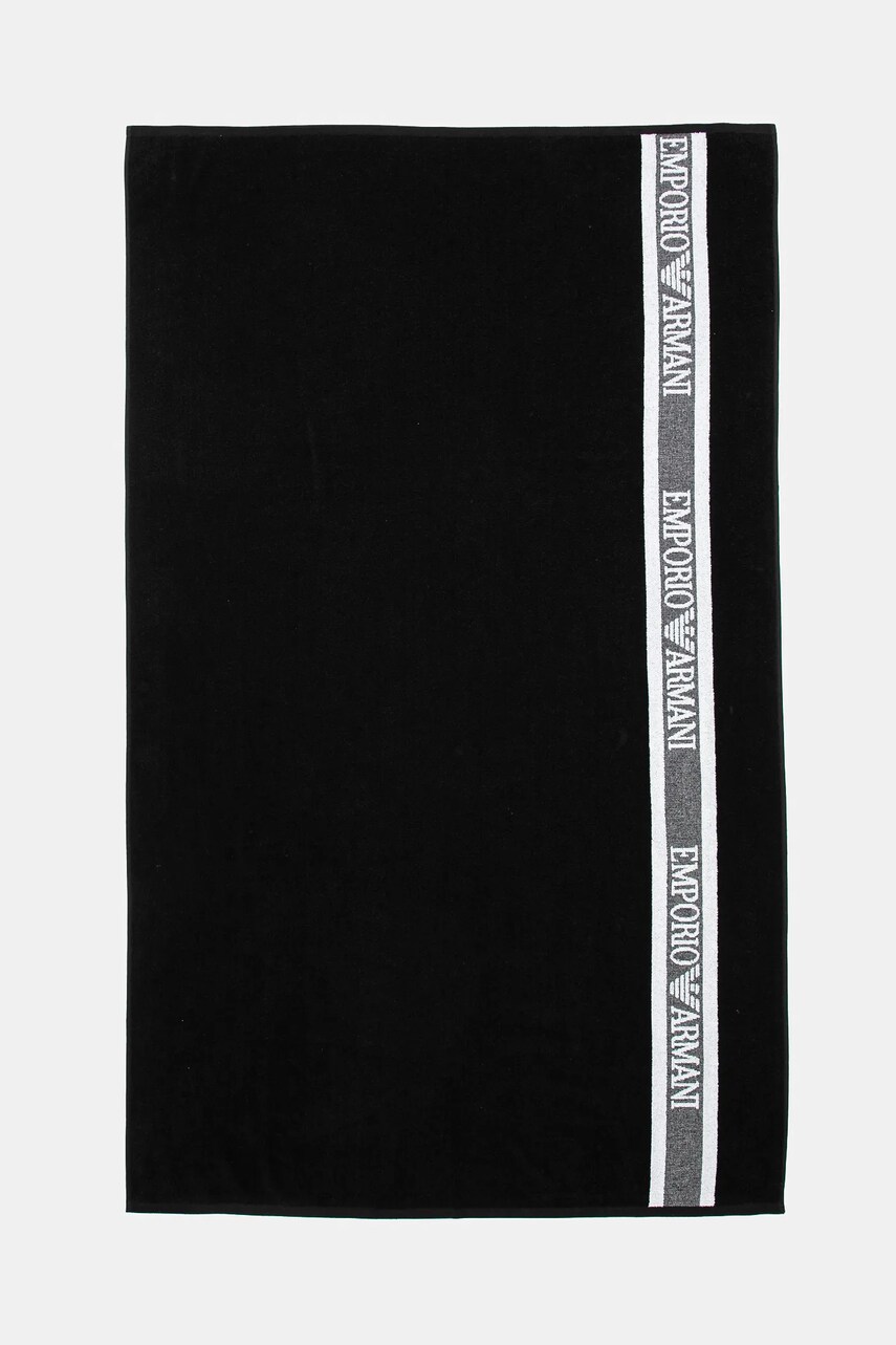 Levně Bavlněný ručník Emporio Armani Underwear černá barva, EX000018 AF12333