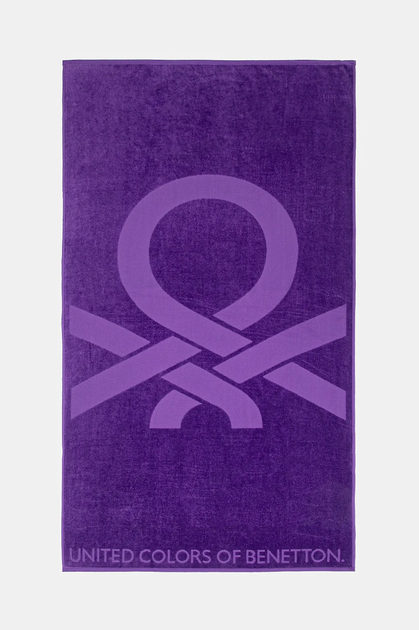 United Colors of Benetton prosop din bumbac culoarea violet, 6H832801A