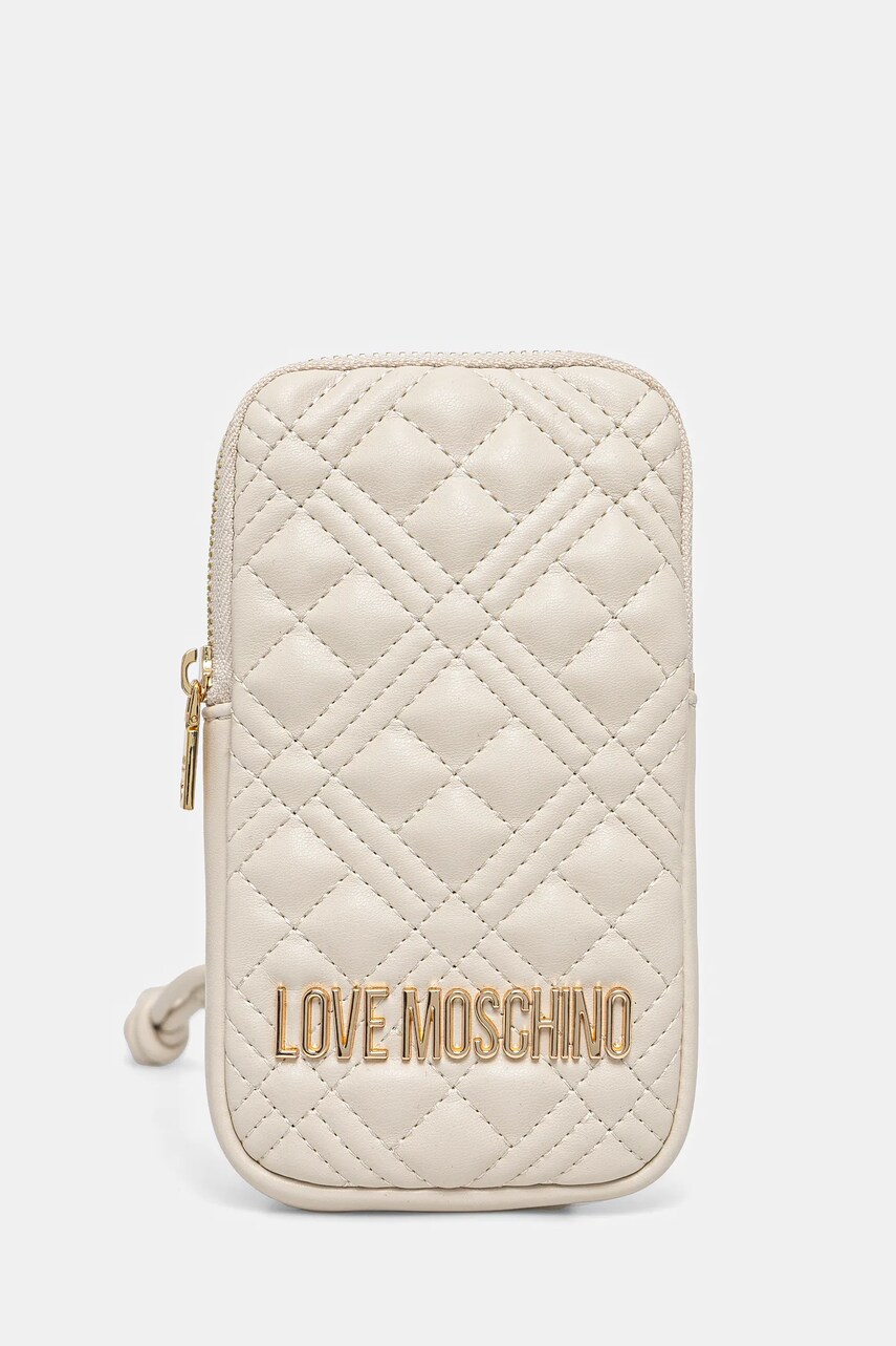 Love Moschino carcasa de telefon culoarea bej, JC5660PP0MLA0110