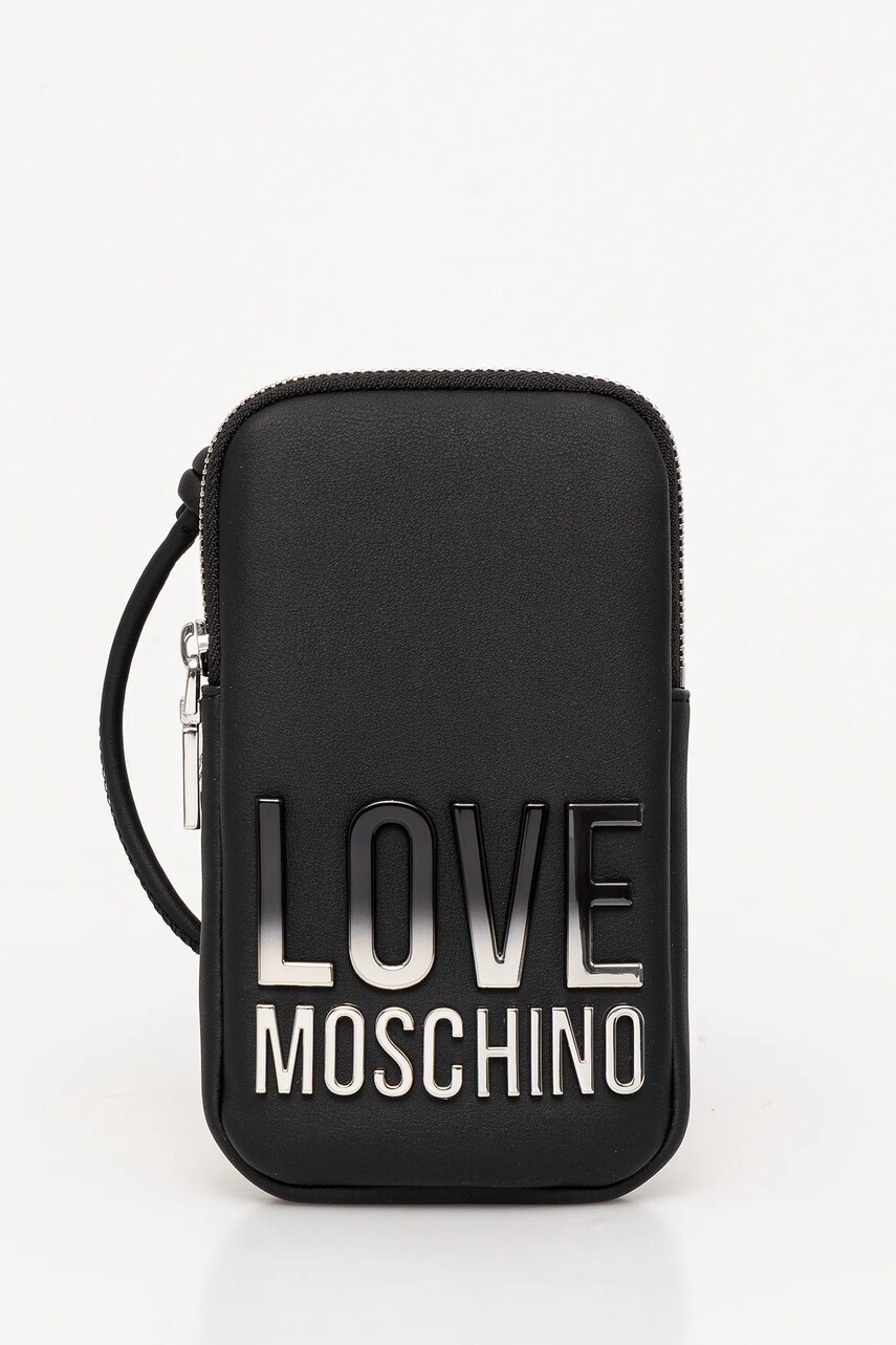 Love Moschino carcasa de telefon culoarea negru, JC5729PP0MKD000B