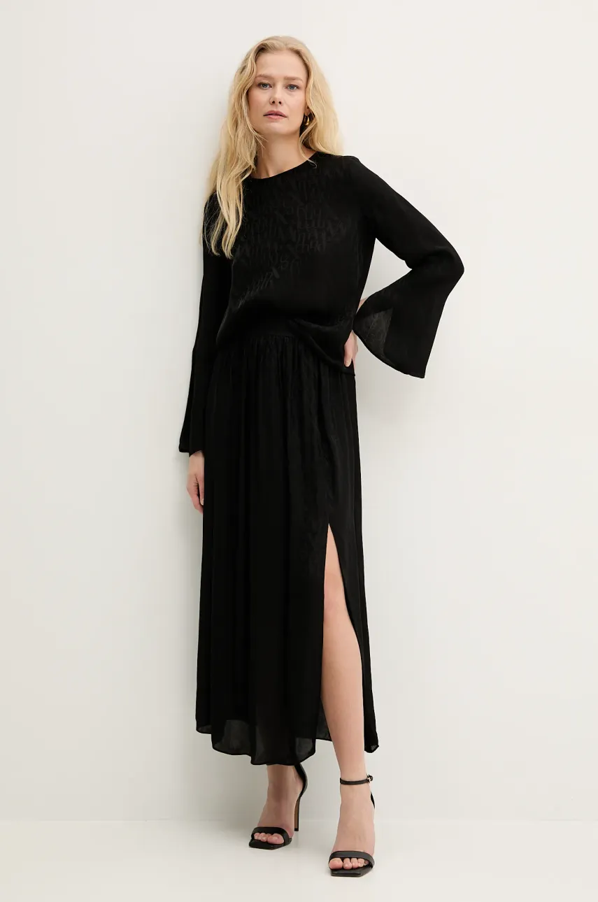 Блузка Armani Exchange женская цвет чёрный узор XW000149 AF10842 Блузка Armani Exchange женская цвет чёрный узор XW000149 AF10842