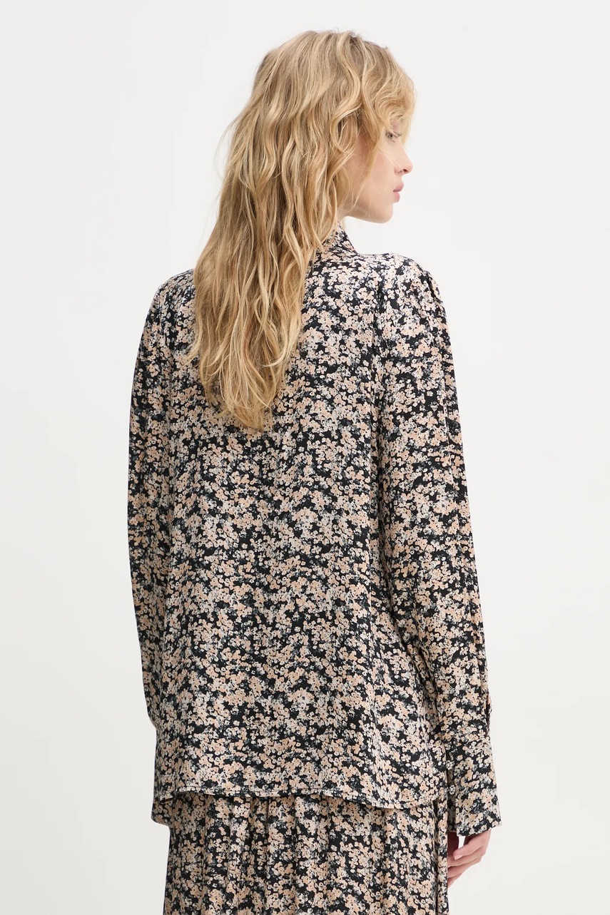 Μπλουζάκι Bruuns Bazaar χρώμα: μαύρο, BBW4309 φωτογραφία