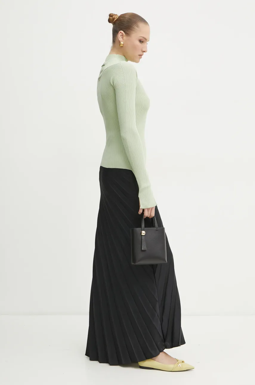 Свитер Victoria Beckham женский цвет зелёный лёгкий с полугольфом 1125KTP006102A Свитер Victoria Beckham женский цвет зелёный лёгкий с полугольфом 1125KTP006102A
