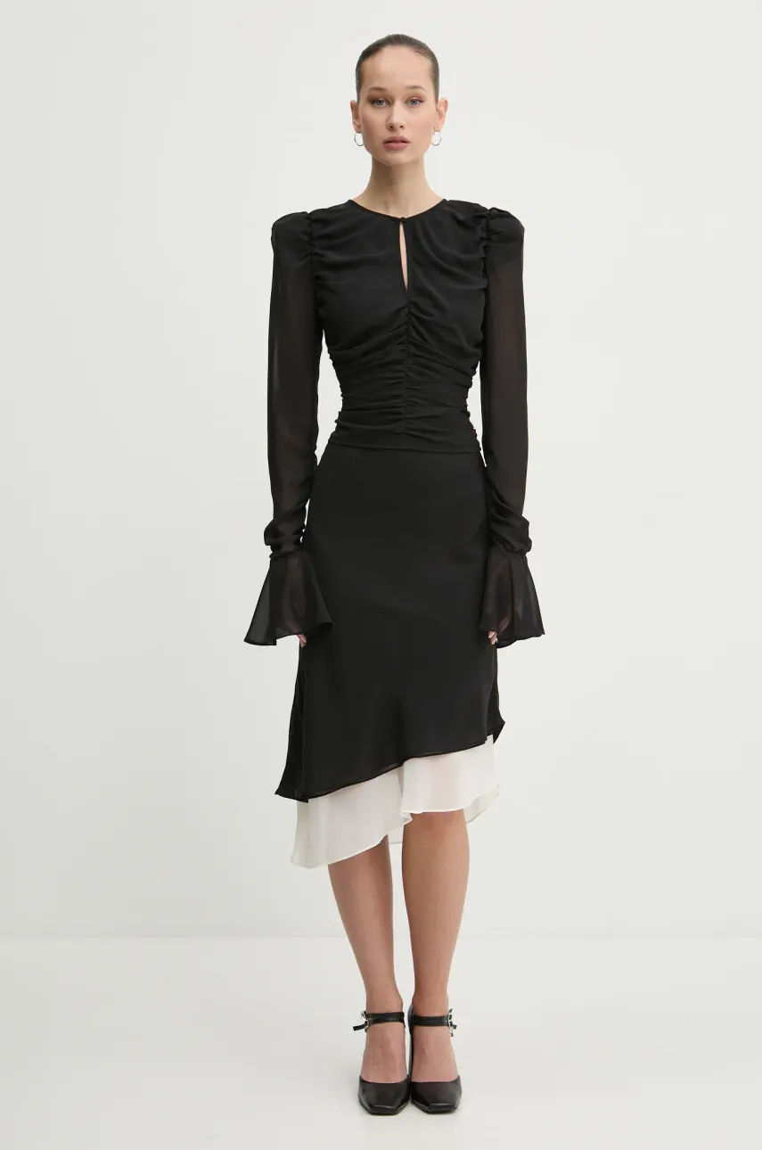 Блузка Rotate женская цвет чёрный однотонная 114150100 Блузка Rotate женская цвет чёрный однотонная 114150100