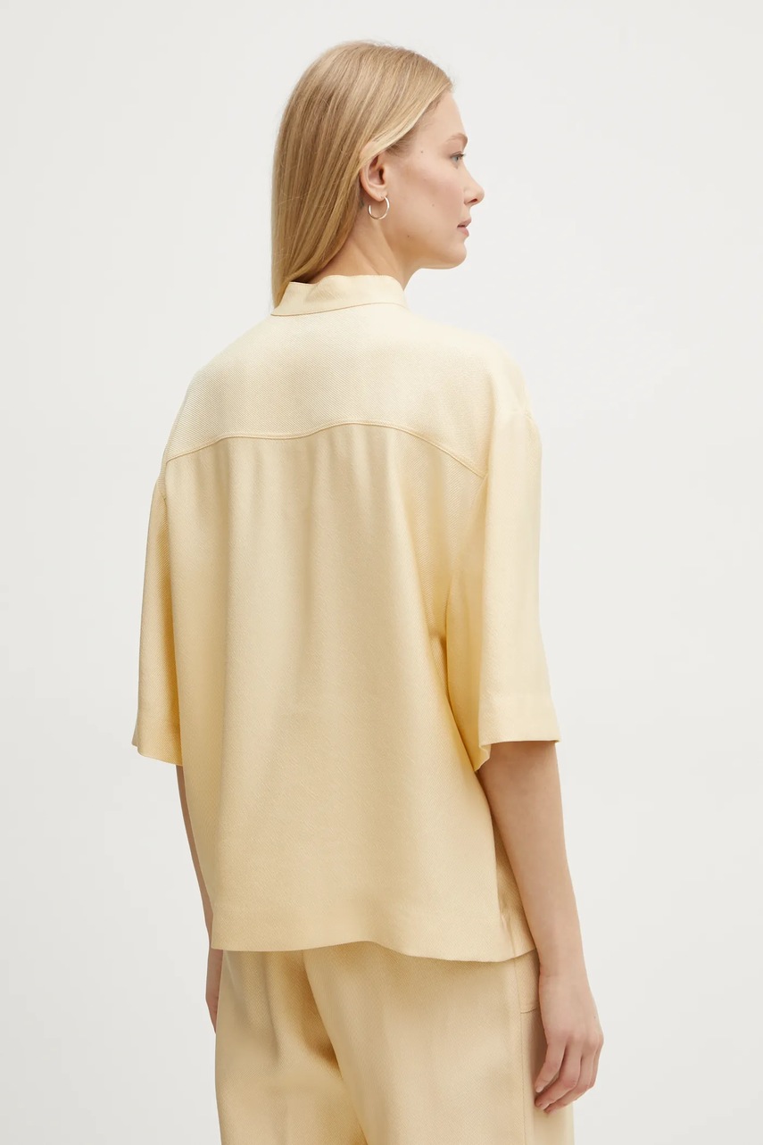 Πουκάμισο BOSS χρώμα: μπεζ, 50530571 φωτογραφία