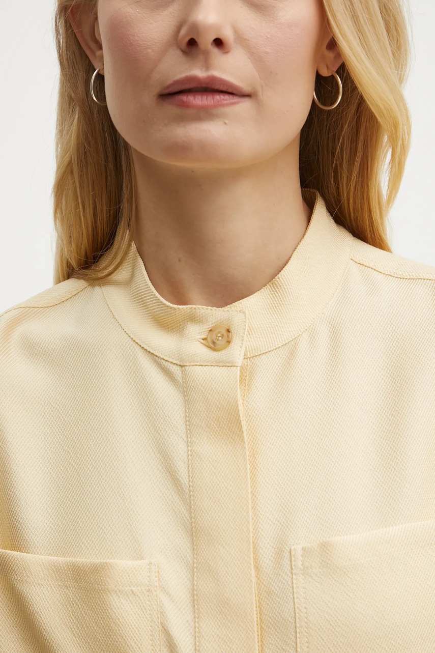 Πουκάμισο BOSS χρώμα: μπεζ, 50530571 φωτογραφία