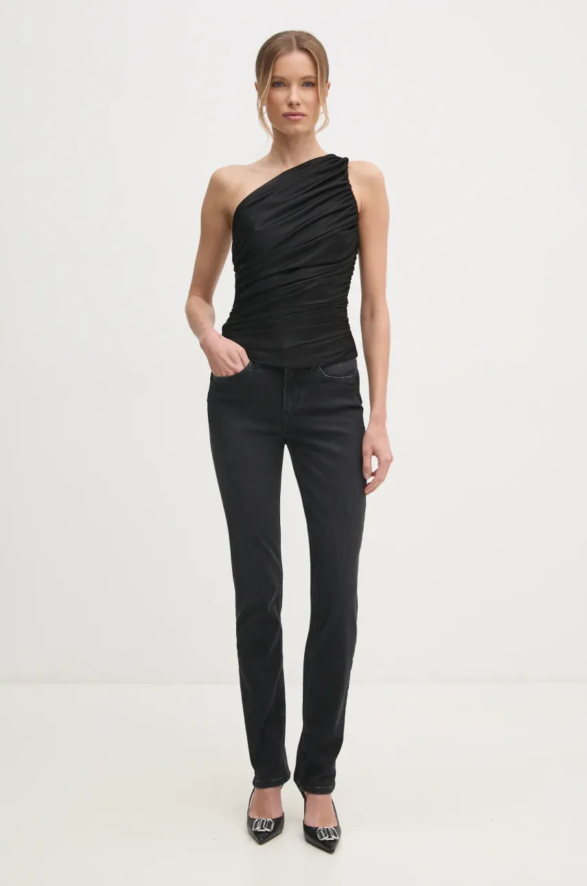 Блузка Pinko женская цвет чёрный однотонная 105048 A2F1 Блузка Pinko женская цвет чёрный однотонная 105048 A2F1
