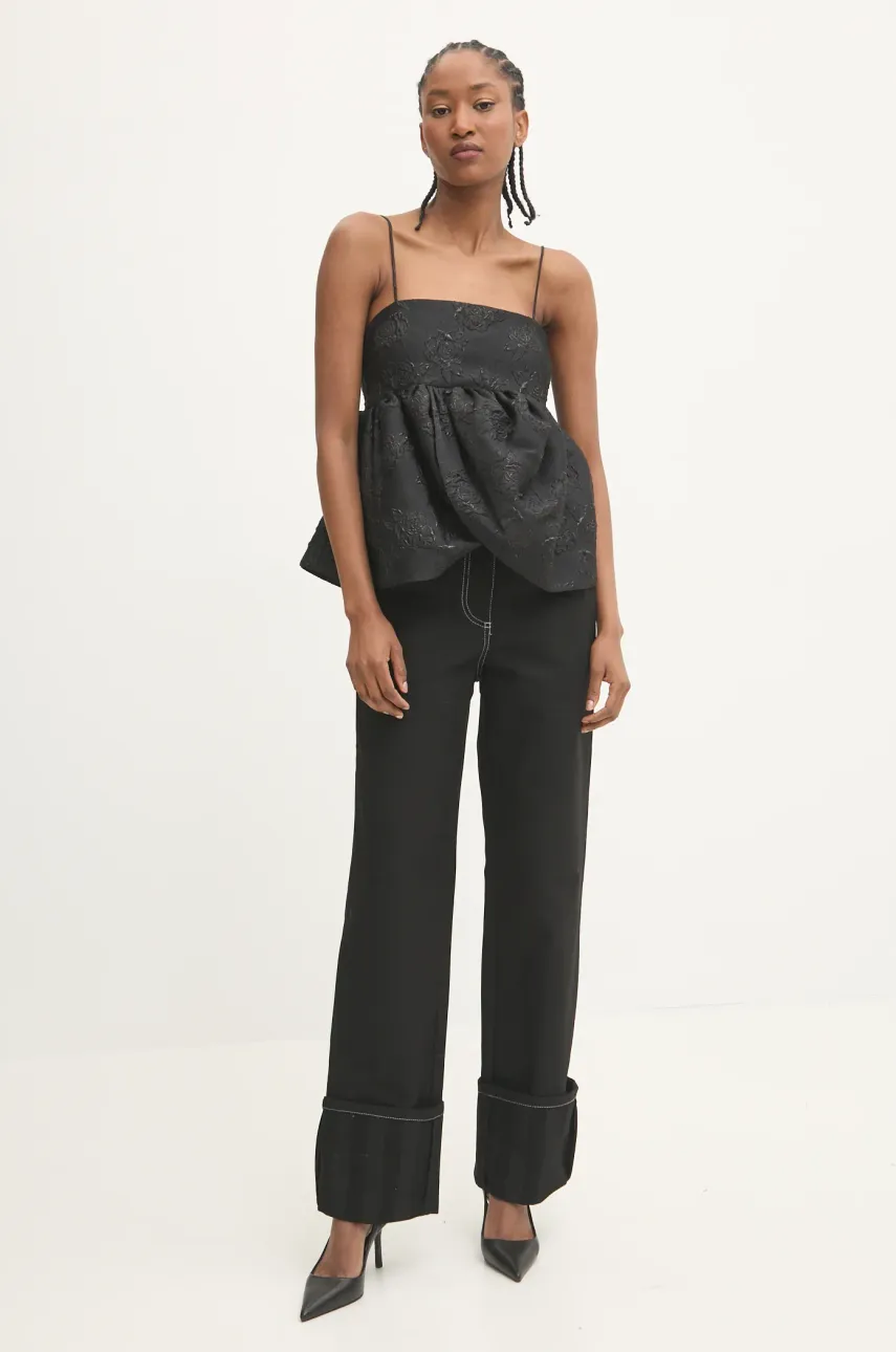 Блузка Rotate женская цвет чёрный узор 113599100 Блузка Rotate женская цвет чёрный узор 113599100