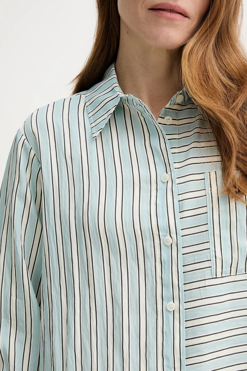 Πουκάμισο Marc O'Polo χρώμα: μπλε, 5000005943 φωτογραφία