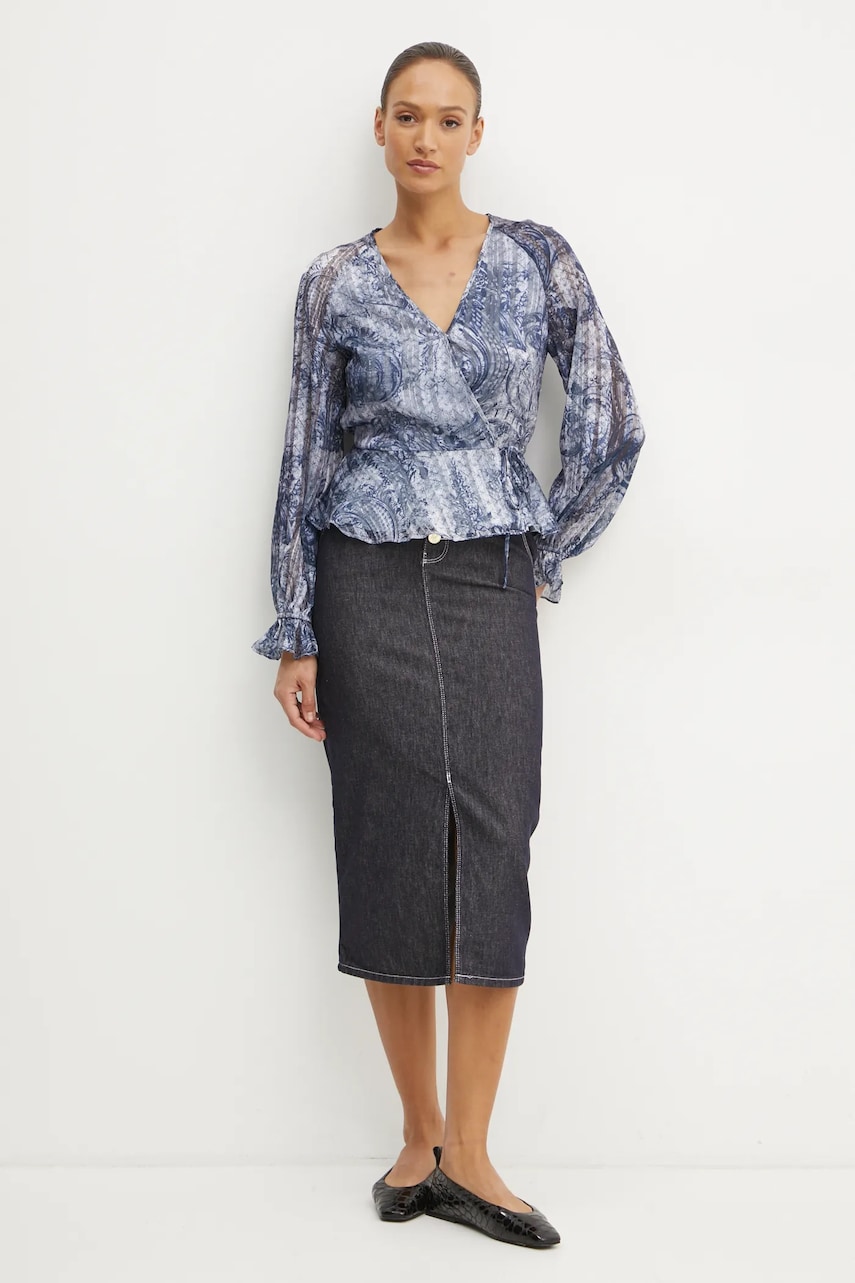 Блузка Guess женская узор W5RH19 WGWV2 Блузка Guess женская узор W5RH19 WGWV2