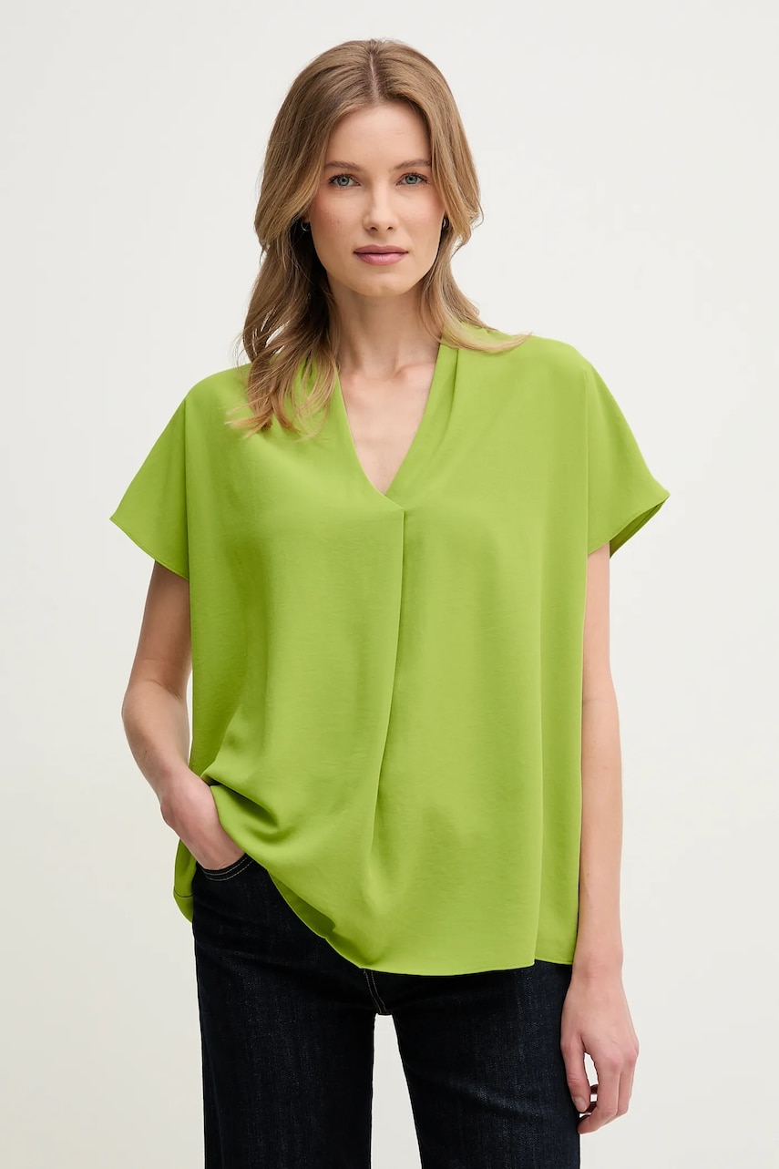 Joseph Ribkoff bluza femei, culoarea verde, neted, 251087 Joseph Ribkoff bluza femei, culoarea verde, neted, 251087