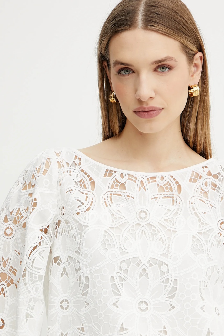 Μπλουζάκι Luisa Spagnoli χρώμα: άσπρο, 541998 φωτογραφία