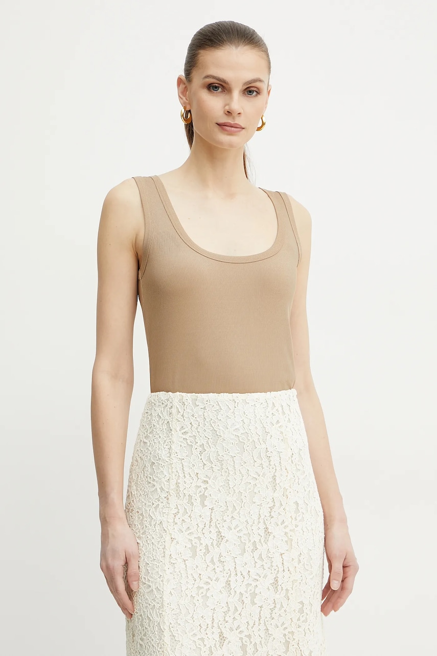 Marella top SCOPPIO femei, culoarea bej, 2513941045200 Marella top SCOPPIO femei, culoarea bej, 2513941045200