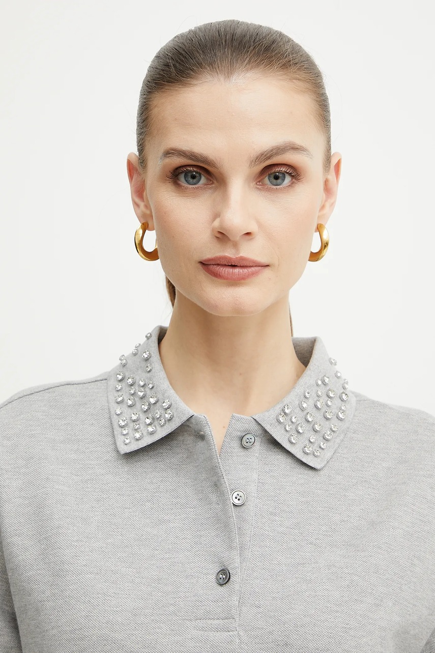 Bavlněné polo tričko Marella GONZAGA (obrázek 4)