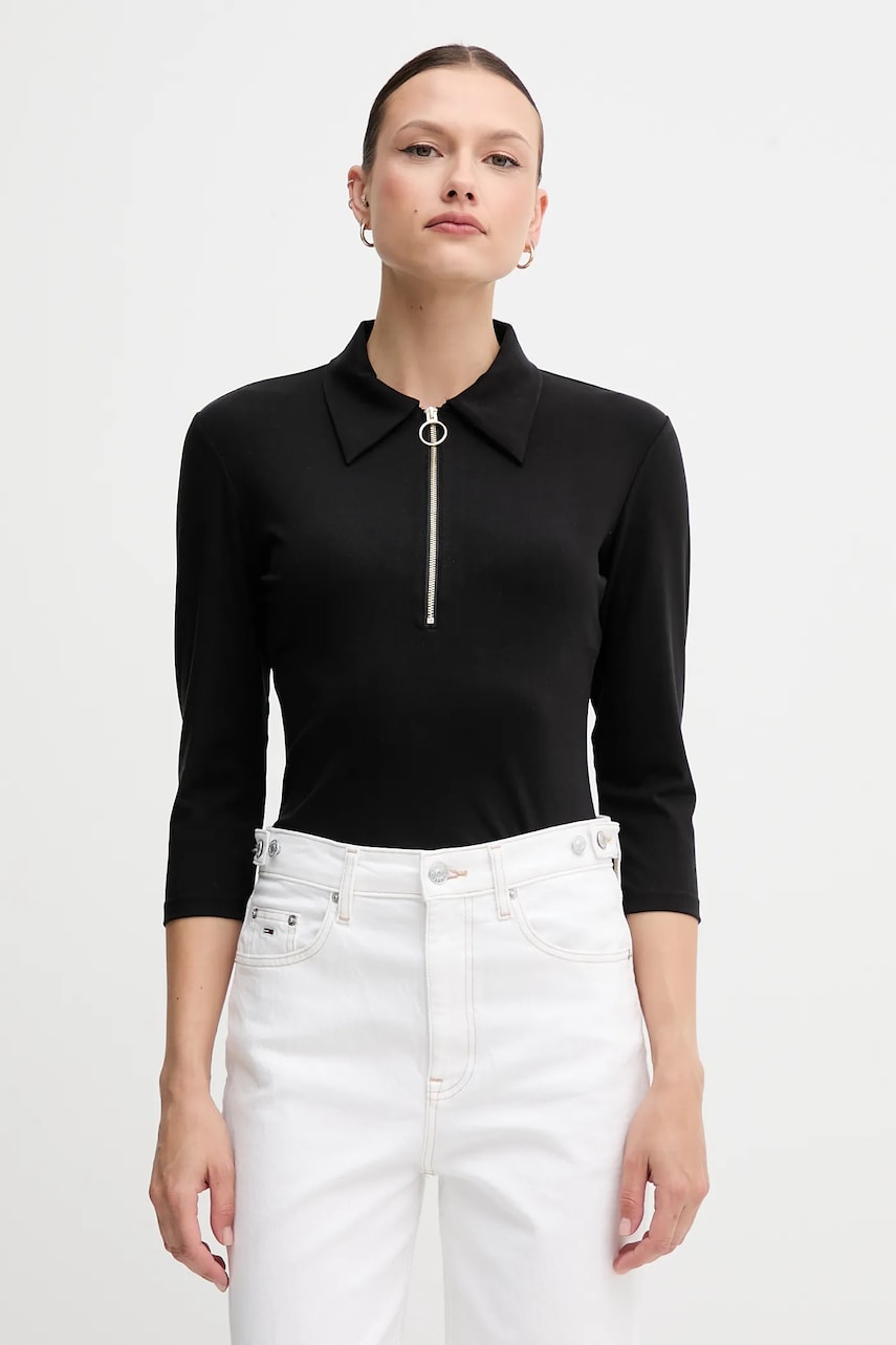 Sisley bluza culoarea negru, 5X8VLQ08E