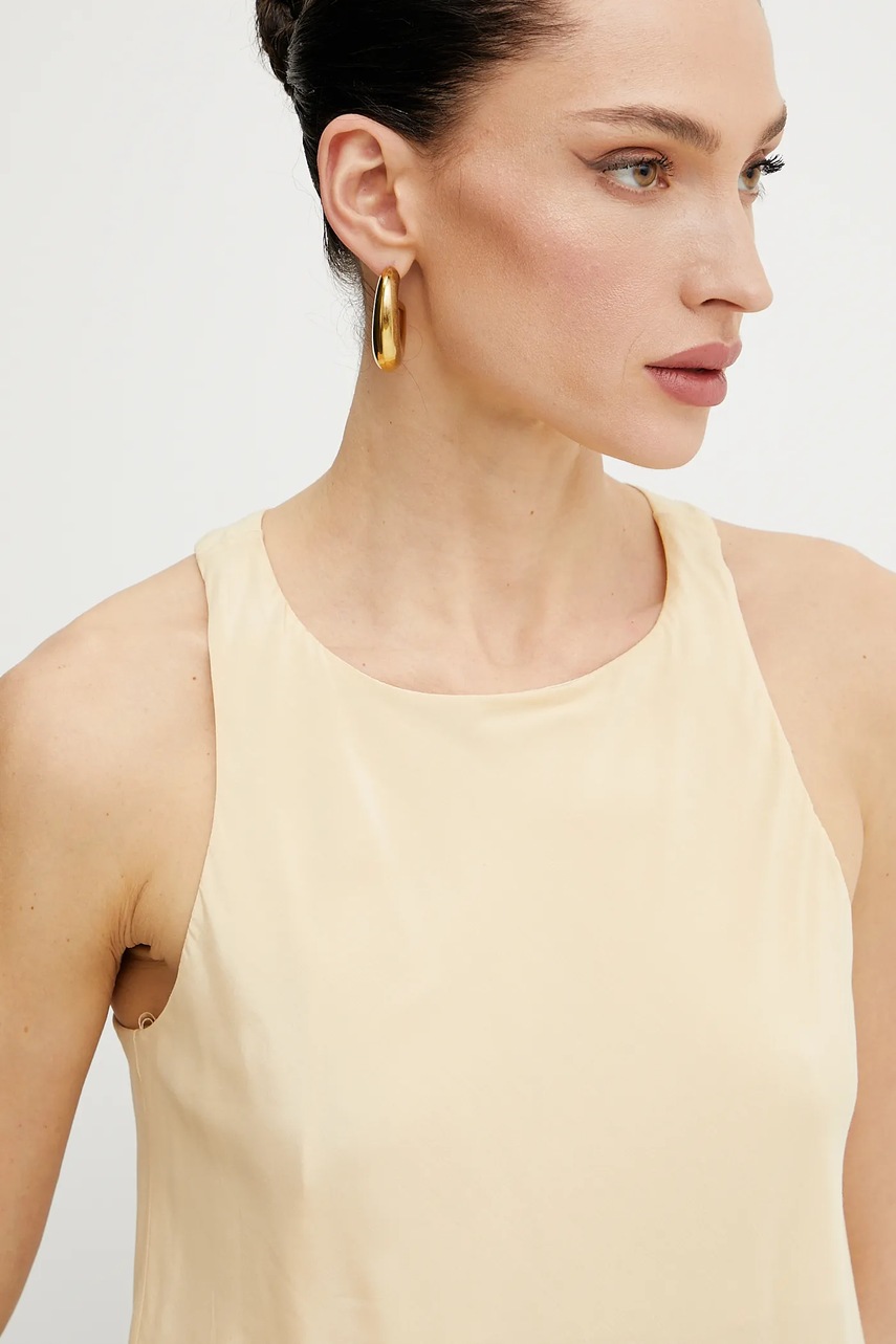 Μπλουζάκι Patrizia Pepe χρώμα: μπεζ, 2C1609 A057 φωτογραφία