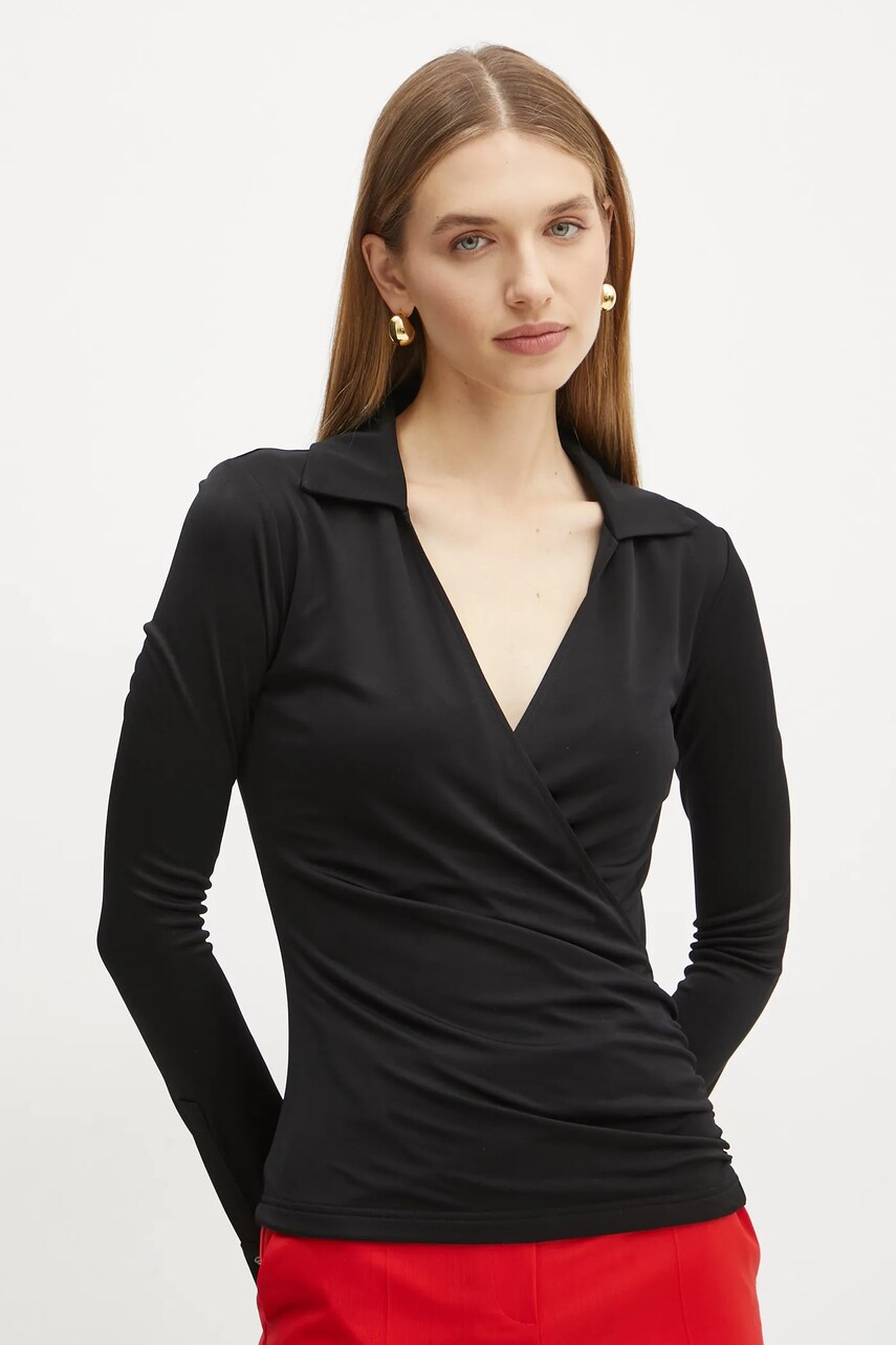 Levně Halenka Marciano Guess ILARY dámská, černá barva, hladká, 5RGP00 6295A