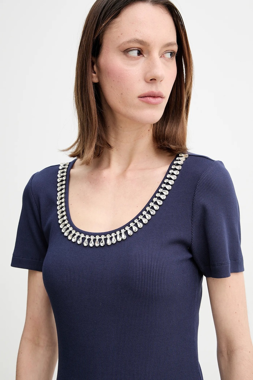 Μπλουζάκι Marciano by Guess LAURA χρώμα: ναυτικό μπλε, 5RGP18 6299A φωτογραφία