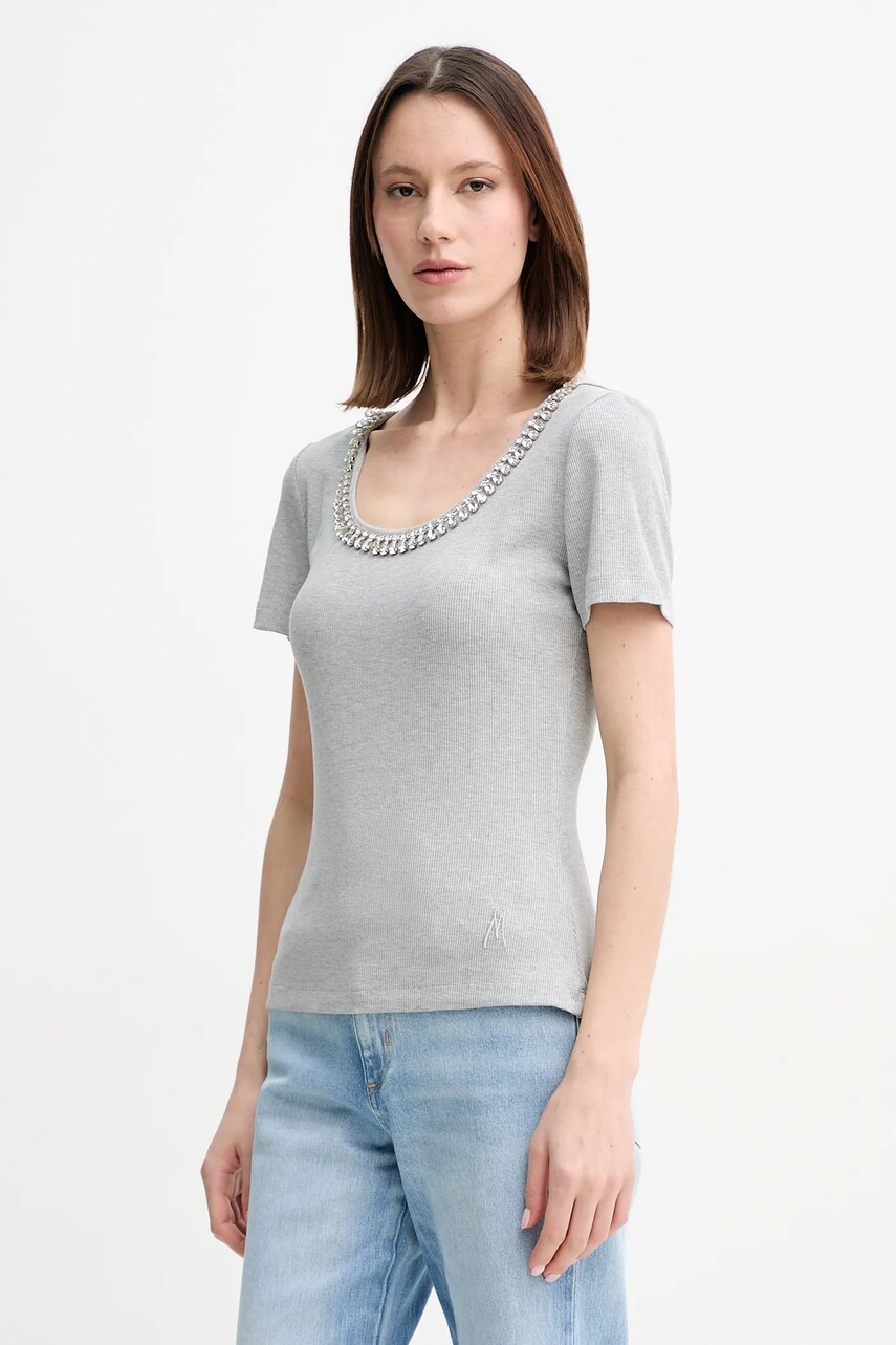 Levně Tričko Marciano Guess LAURA šedá barva, 5RGP18 6299A