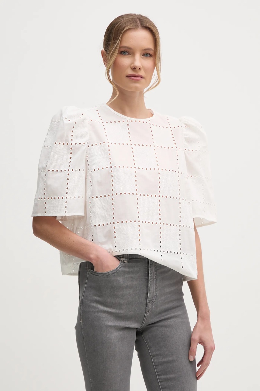 Μπλουζάκι Ivy Oak χρώμα: μπεζ, IO112356 φωτογραφία