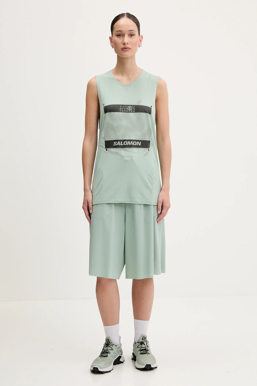 Топ MM6 Maison Margiela x Salomon цвет зелёный S52NL0071.M20101 Топ MM6 Maison Margiela x Salomon цвет зелёный S52NL0071.M20101