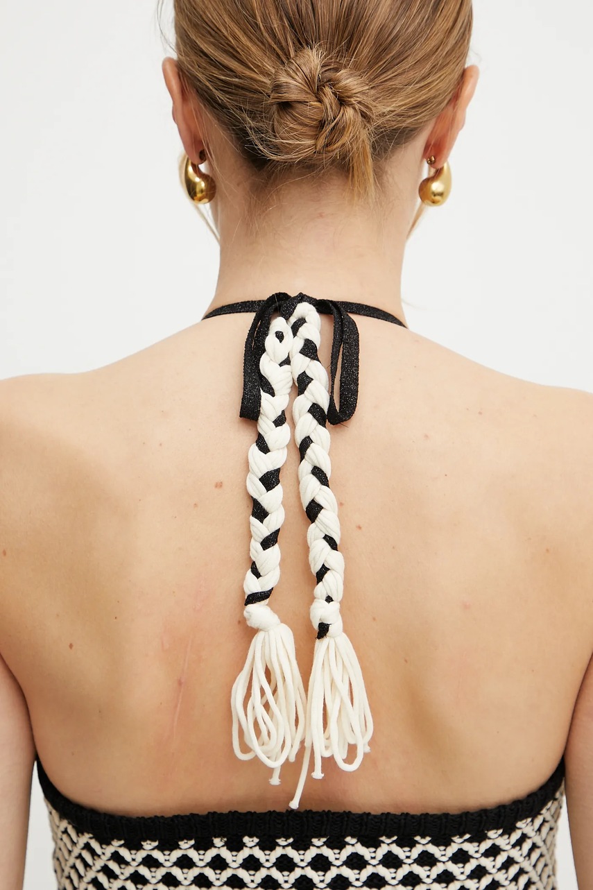 Top Simona Corsellini χρώμα: μαύρο, P25CPTOO04 φωτογραφία