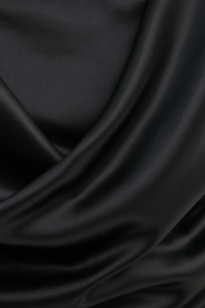 Μπλουζάκι Nanushka PETRA χρώμα: μαύρο, NW22CRTP02599 φωτογραφία