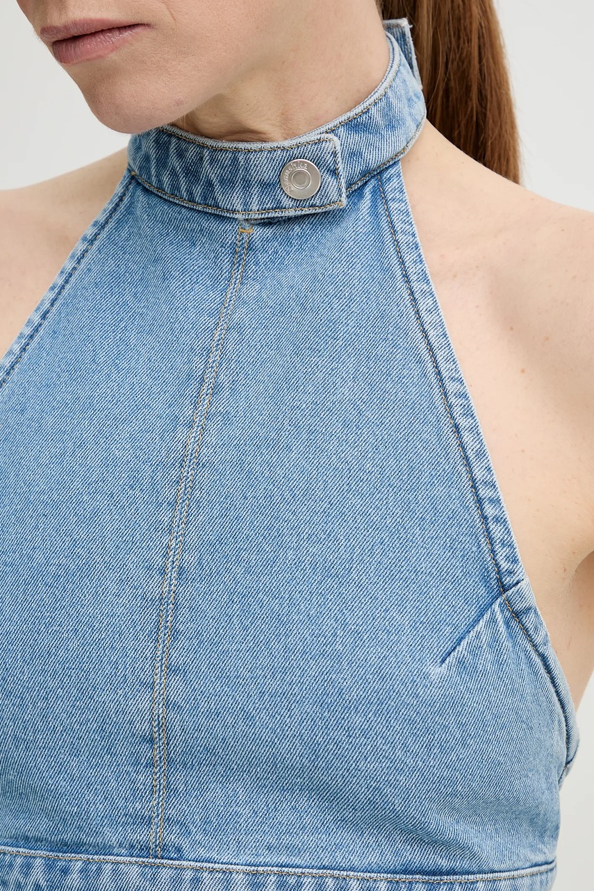 Μπλουζάκι τζιν Nanushka ARINA φωτογραφία