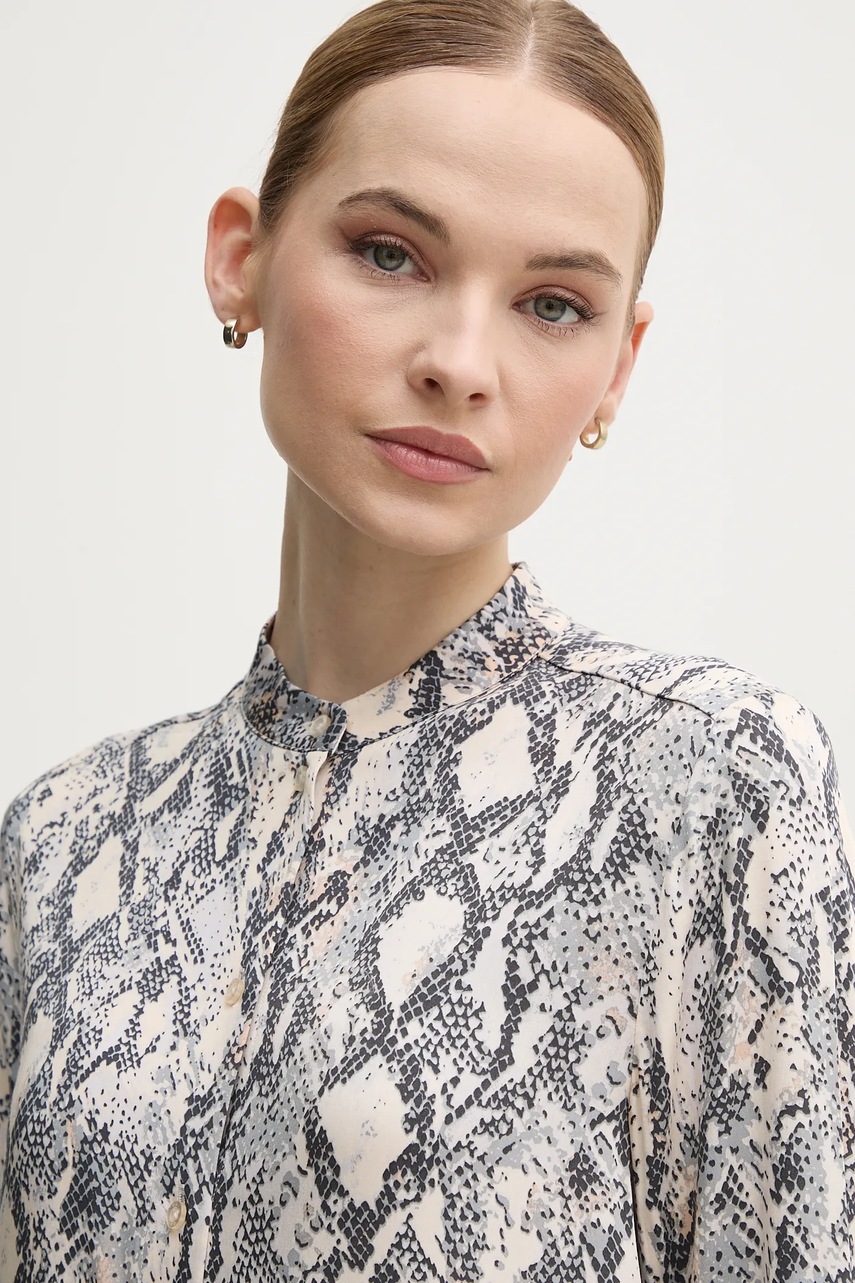 Πουκάμισο OUI χρώμα: μπεζ, 92181 φωτογραφία