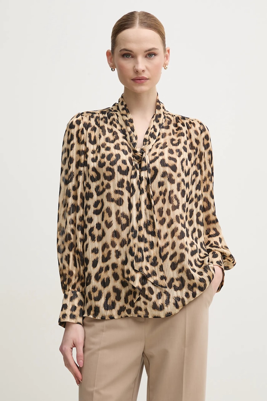 OUI bluza femei, culoarea bej, modelator, 91896 OUI bluza femei, culoarea bej, modelator, 91896