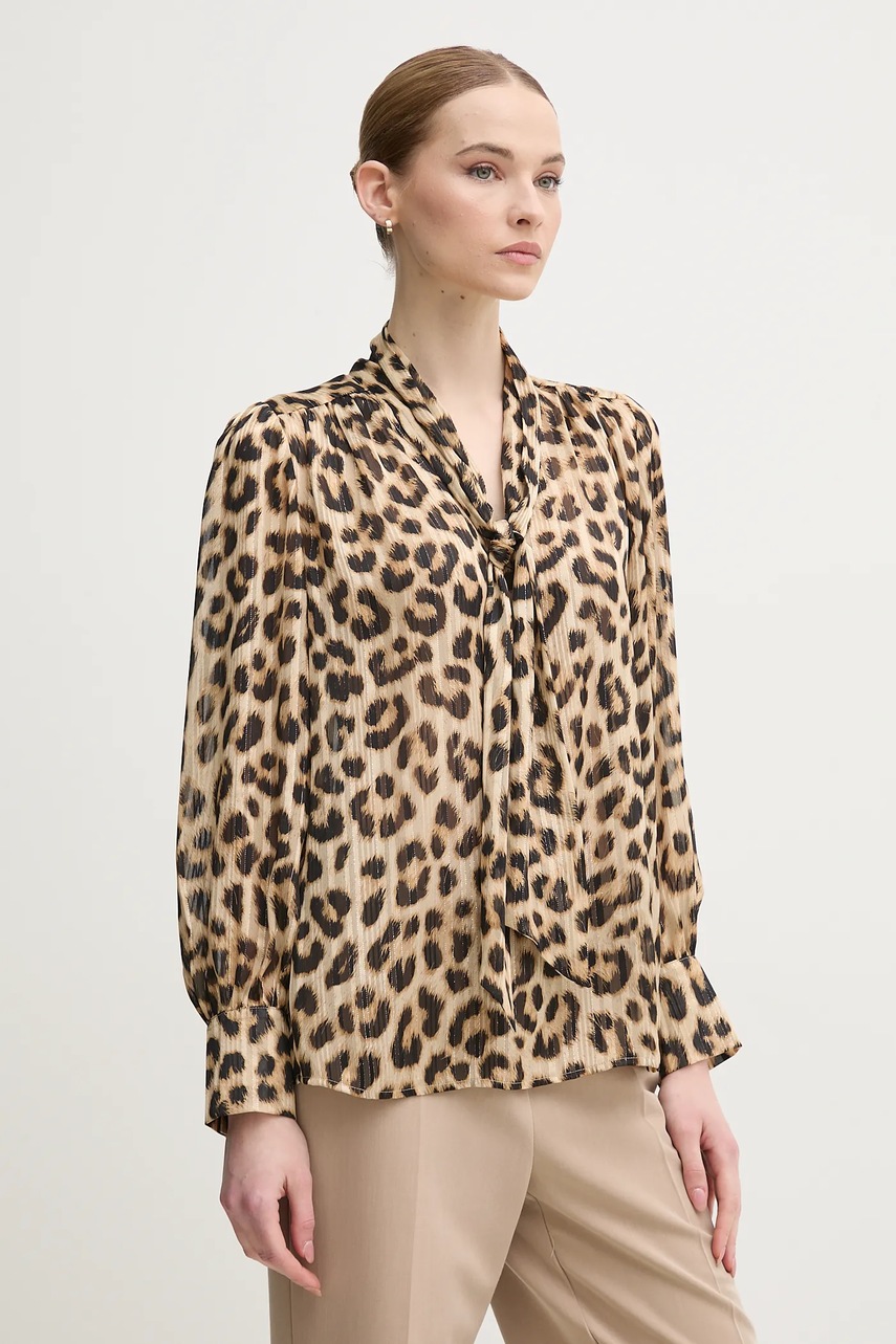 Μπλουζάκι OUI χρώμα: μπεζ, 91896 φωτογραφία