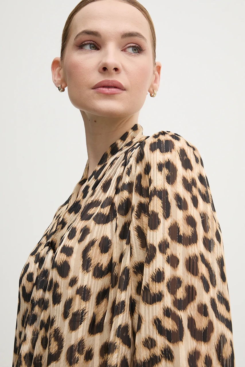 Μπλουζάκι OUI χρώμα: μπεζ, 91896 φωτογραφία