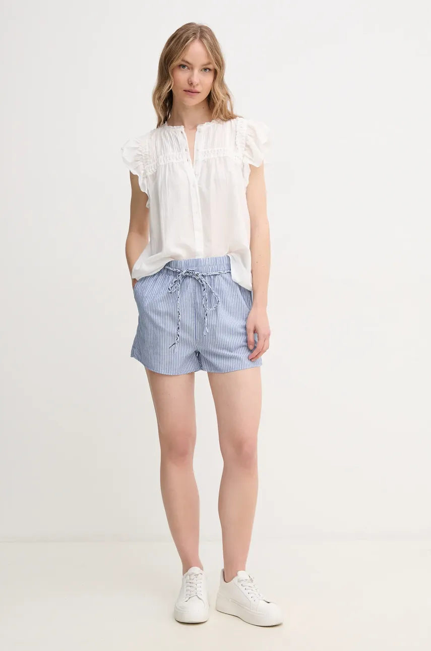Рубашка Pepe Jeans DIALLO женская цвет белый regular PL305028 Рубашка Pepe Jeans DIALLO женская цвет белый regular PL305028