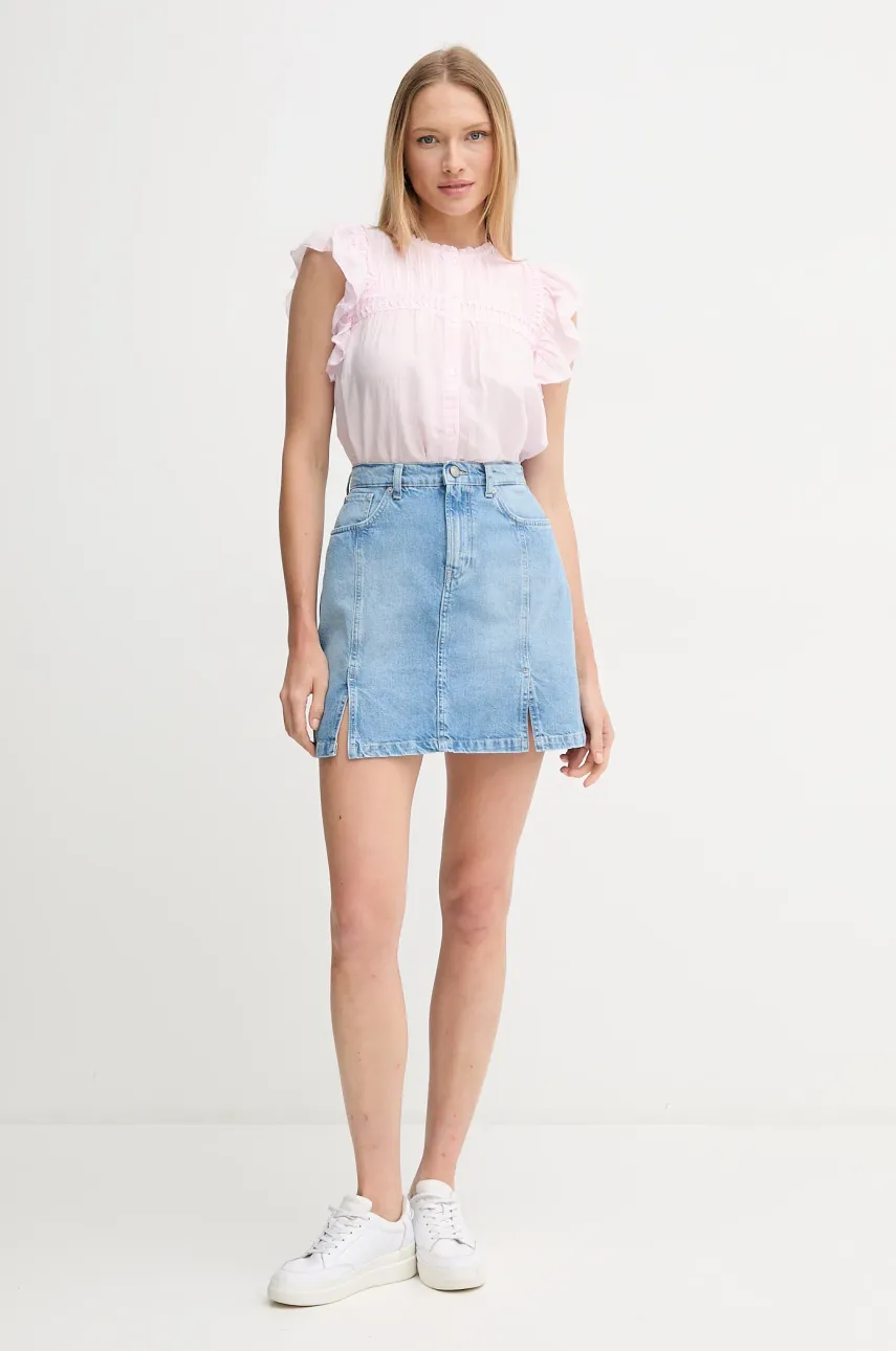 Рубашка Pepe Jeans DIALLO женская цвет розовый regular PL305028 Рубашка Pepe Jeans DIALLO женская цвет розовый regular PL305028