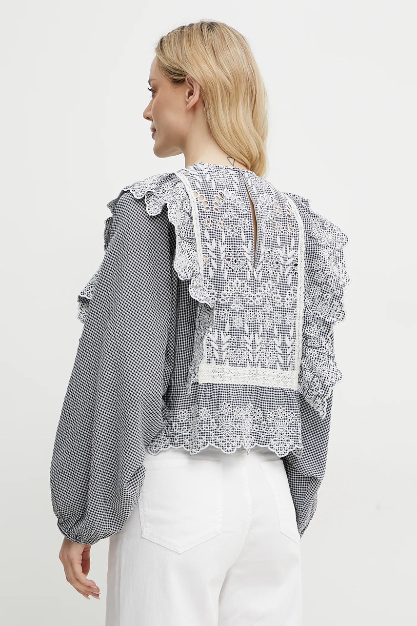 Μπλουζάκι Weekend Max Mara χρώμα: ναυτικό μπλε, 2515111011600 φωτογραφία