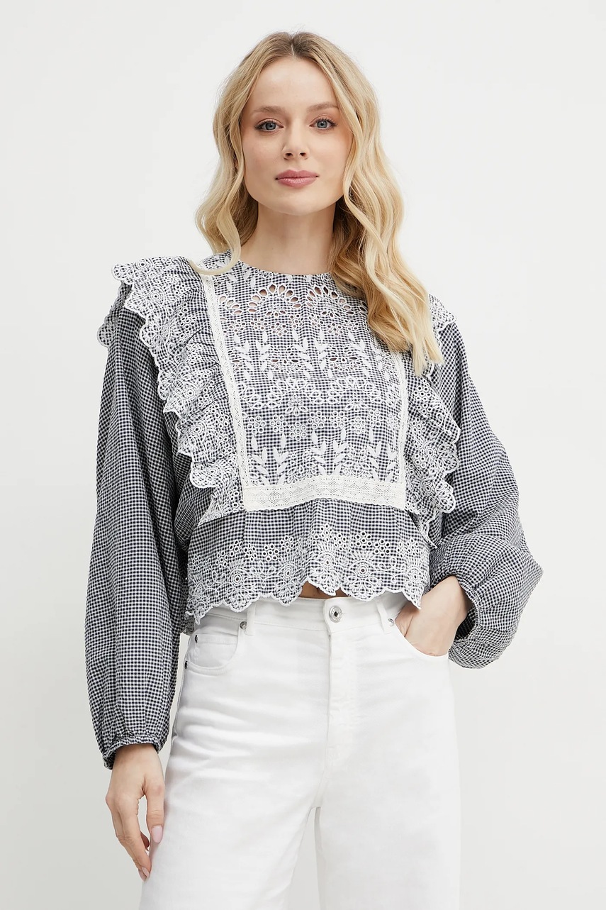 Μπλουζάκι Weekend Max Mara χρώμα: ναυτικό μπλε, 2515111011600 φωτογραφία