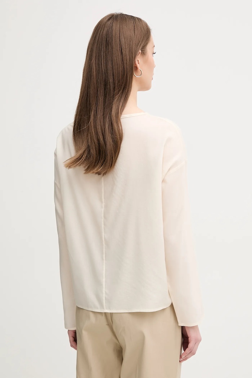 Μπλουζάκι United Colors of Benetton χρώμα: μπεζ, 52M9DQ0B7 φωτογραφία