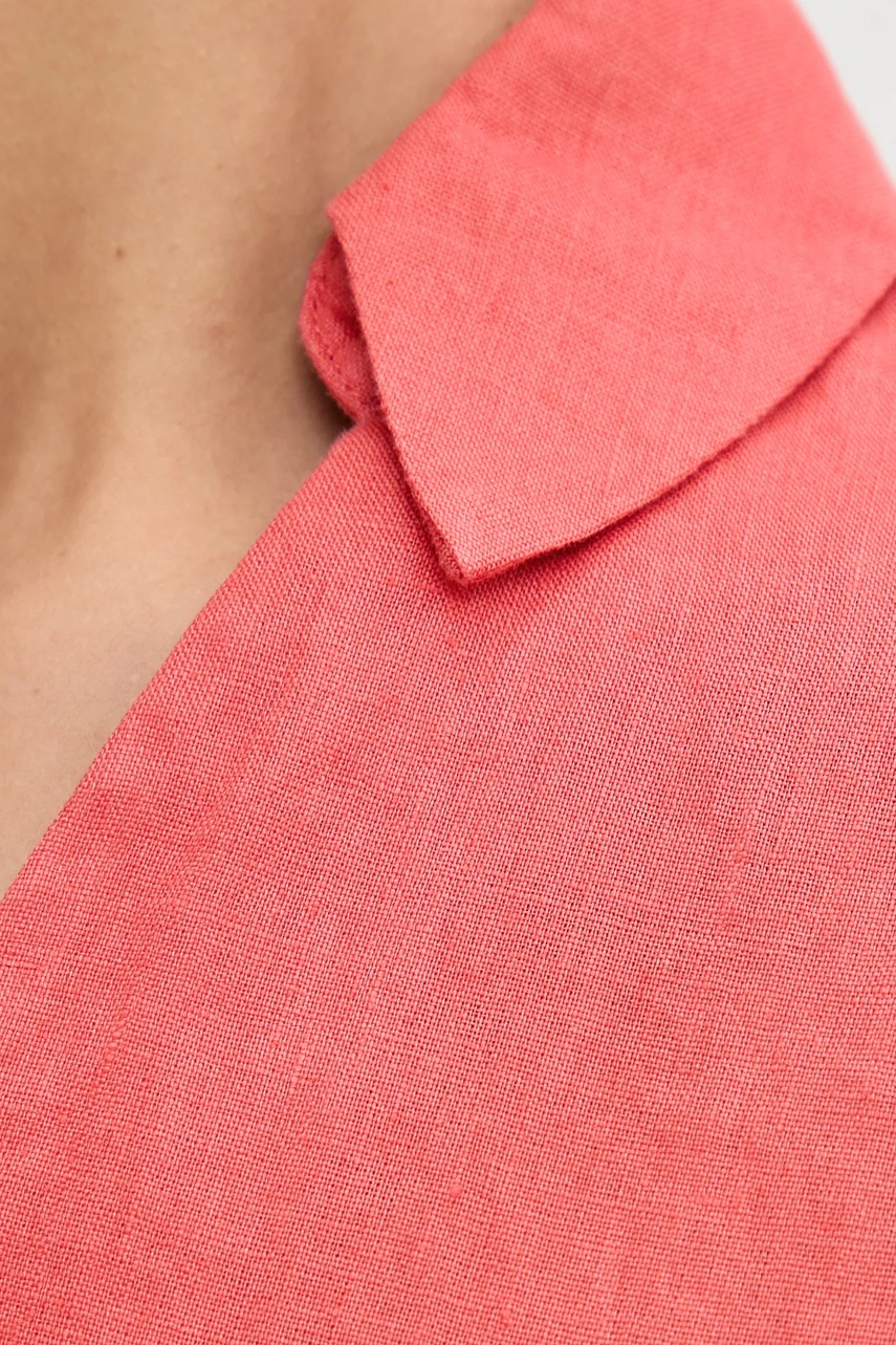 Λευκή μπλούζα United Colors of Benetton γυναικεία, χρώμα: κόκκινο, 5BMLDQ0B6 φωτογραφία