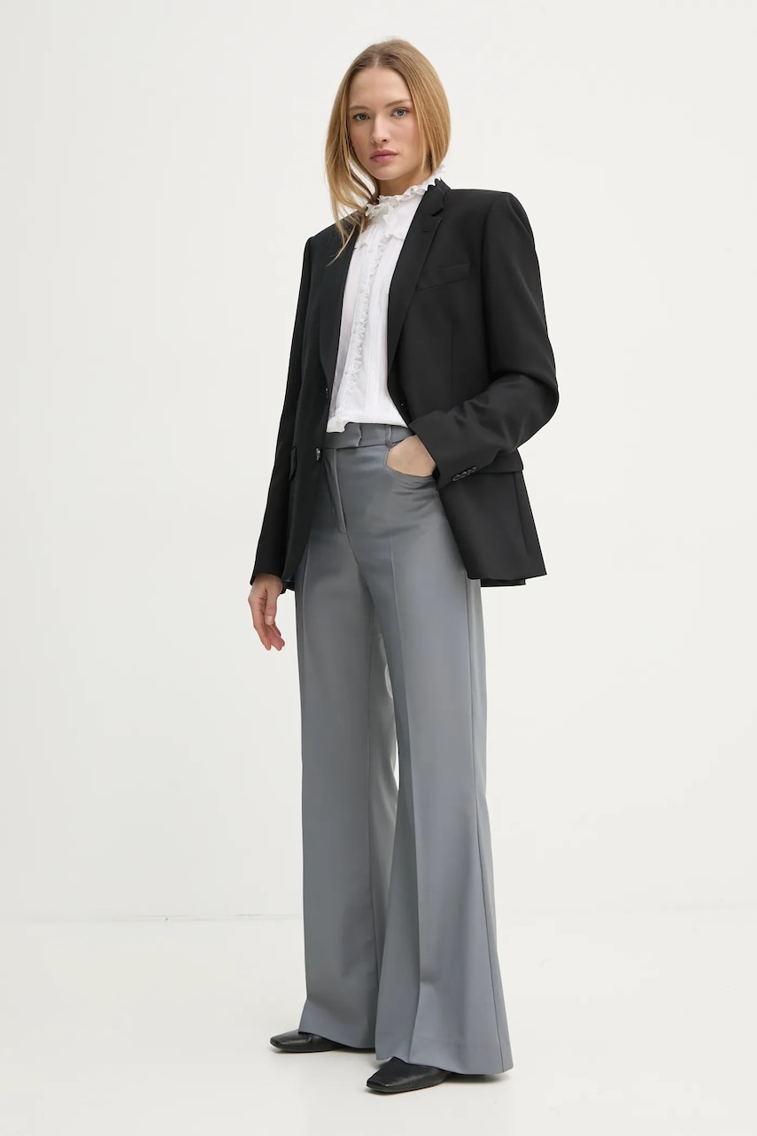 Рубашка ZADIG&VOLTAIRE женская цвет бежевый regular со стойкой WWSH00515 Рубашка ZADIG&VOLTAIRE женская цвет бежевый regular со стойкой WWSH00515
