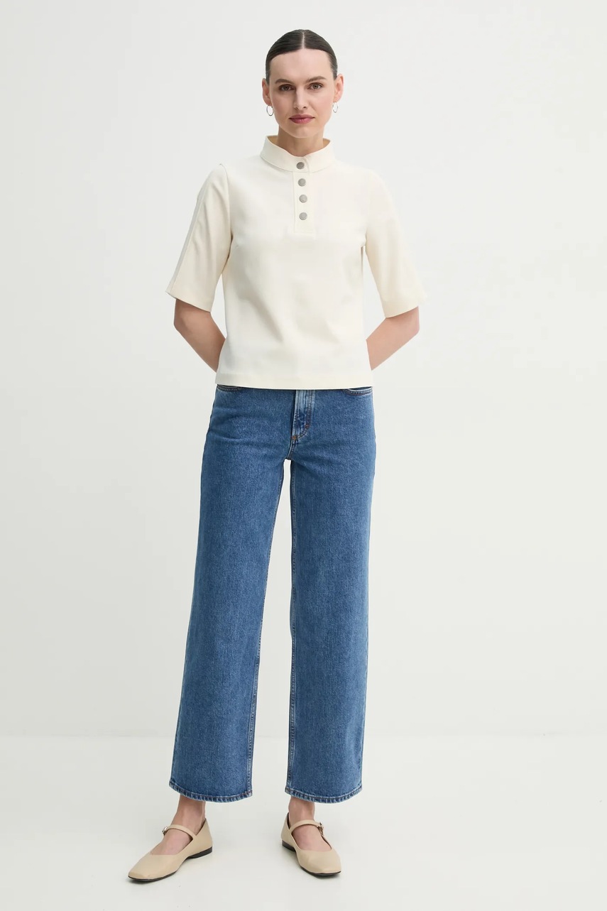 Блузка BA&SH JIMEO женская цвет бежевый однотонная 1E25JIME Блузка BA&SH JIMEO женская цвет бежевый однотонная 1E25JIME