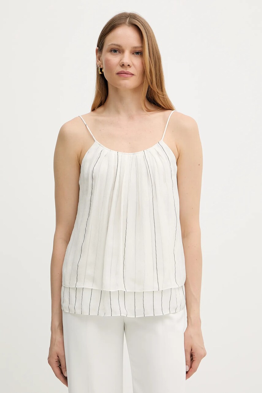 BOSS bluza culoarea alb, cu imprimeu, 50539921