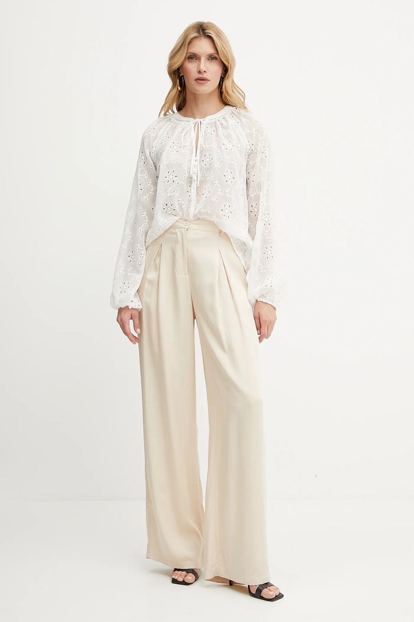 Μπλουζάκι Guess DANILE χρώμα: άσπρο, W5GH60 W0WA2 φωτογραφία