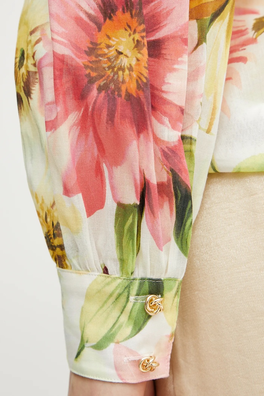 Πουκάμισο Guess CLARA χρώμα: μπεζ, W5GH85 WH6C0 φωτογραφία